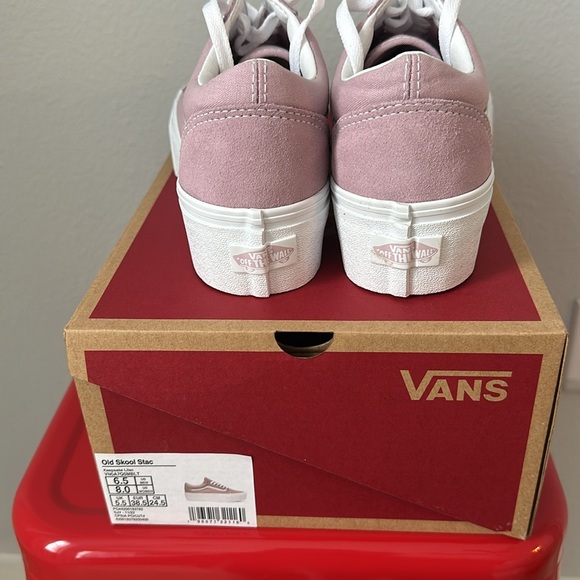 Vans old school stac platform sneaker in lilac size 8 - Picture 3 of 5